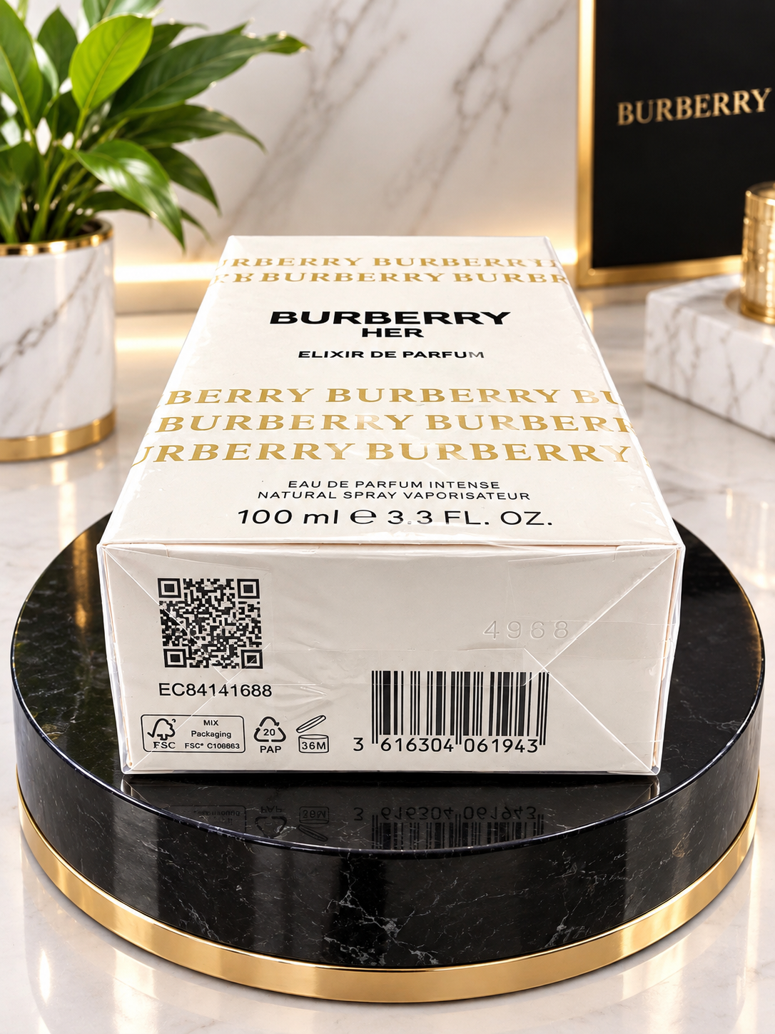 Burberry Her Elixir , 3.3 oz Intense EDP Spray for Women