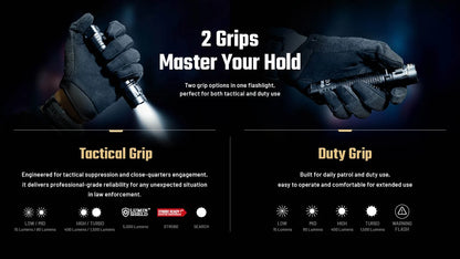 Nitecore P17iX Compact 5000 Lumen Tactical Flashlight with Customizable Controls