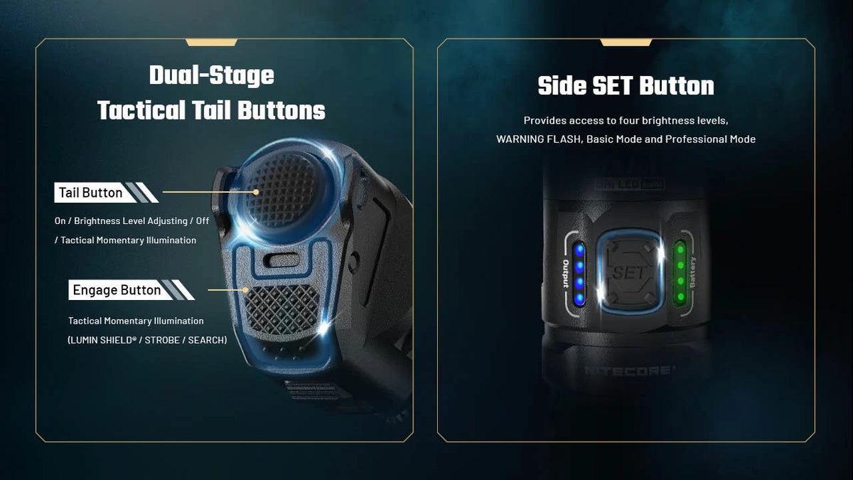 Nitecore P17iX Compact 5000 Lumen Tactical Flashlight with Customizable Controls