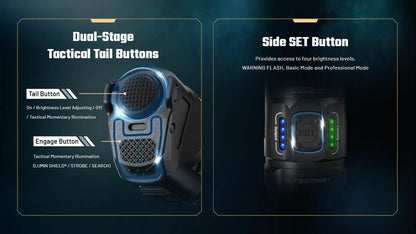 Nitecore P17iX Compact 5000 Lumen Tactical Flashlight with Customizable Controls