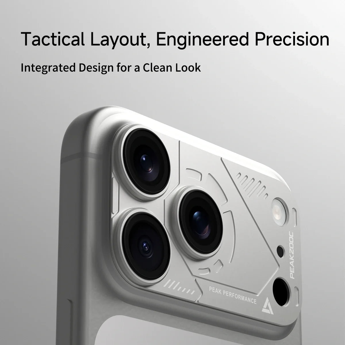 PEAKZOOC PRISM ARMOR Series Integrated Aluminum Camera Lens Armor for iPhone 17 Pro/Pro Max