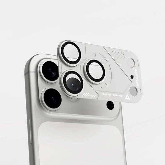 PEAKZOOC PRISM ARMOR Series Integrated Aluminum Camera Lens Armor for iPhone 17 Pro/Pro Max